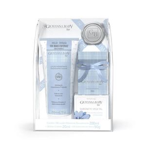 Kit Giovanna Baby Blue Loção Hidratante 200ml + Deo Colônia 20ml + Sabonete 90g