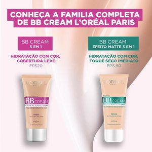 Base Líquida Loreal BB Cream Efeito Matte FPS50 Clara 30g