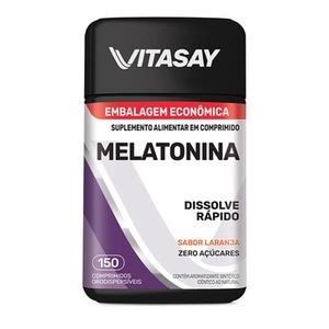 Vitasay Melatonina Sabor Laranja Hypera 150 Comprimidos