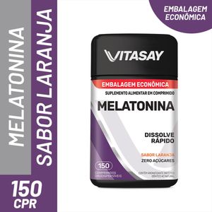 Vitasay Melatonina Sabor Laranja Hypera 150 Comprimidos