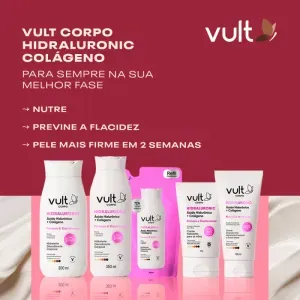 Loção Hidratante Corporal Vult 200ml Colágeno Vegetal