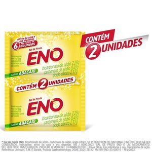 Sal de Fruta Eno Abacaxi 2 Envelopes com 5g cada