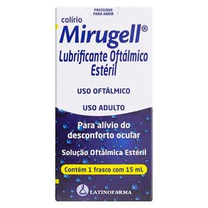 Mirugell 4mg/ml + 3mg/ml + 1,8mg/ml Solução Oftálmica 15ml