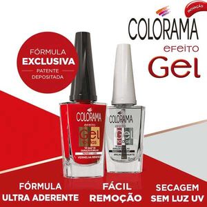 Esmalte Colorama Efeito Gel Top Coat 8ml