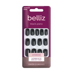 Unhas Postiças Belliz 1272 Autoadesivas Black