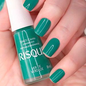Esmalte Risqué Verde de Verdade Cremoso