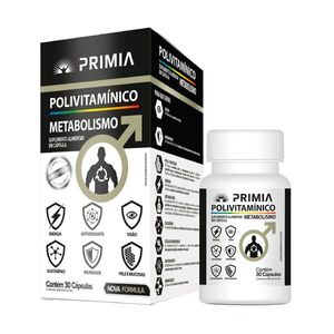 Primia Polivitamínico Metabolismo 30 Cápsulas