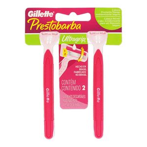 Aparelho Depilatório Gillette Prestobarba Ultragrip com 2 Unidades