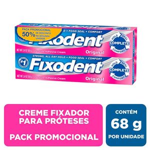 Fixodent Original 2 Unidades 50% Desconto 2º - 68g