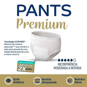 Roupa Íntima Bigfral Pants Premium P/M 16 Unidades