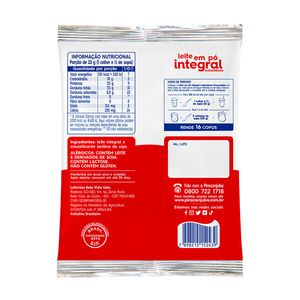 Leite em Pó Integral Instantâneo Piracanjuba 400g