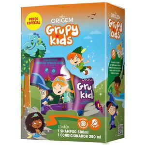 Kit Grupy Kids Força Vitaminada Shampoo 500ml + Condicionador 250ml