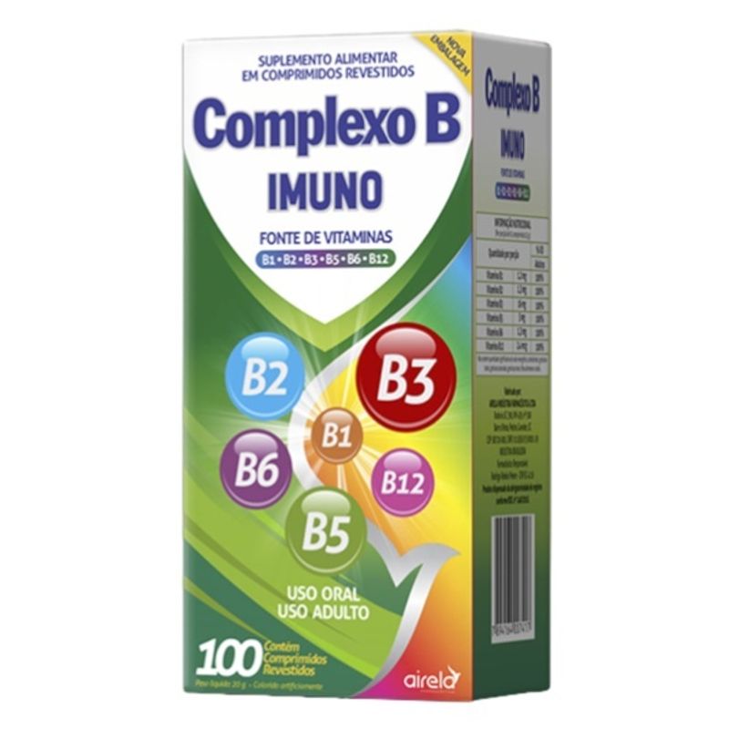 Complexo B 100 Comprimidos - Farmácia São João