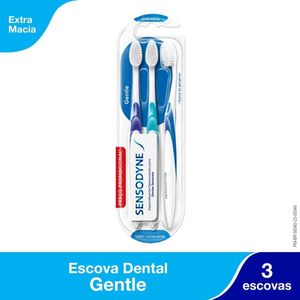 Escova Dental Sensodyne 3 unidades Gentle Extra Macia