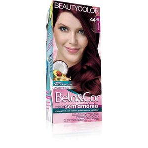 Coloração Bela&Cor sem Amônia 44 66 Borgonha