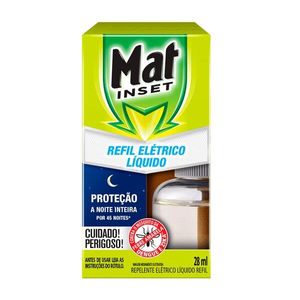 Mat Inset Repelente Elétrico 45 Noites 28ml Refil