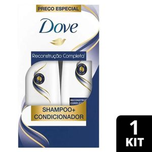 Kit Dove Reconstrução + Queratina Shampoo 350ml + Condicionador 175ml
