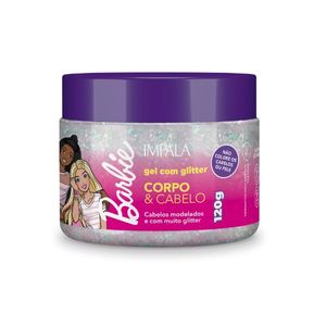 Gel Impala Barbie Cabelo e Corpo com Glitter 120g