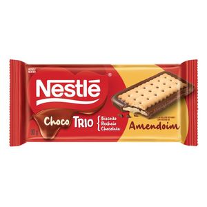 Chocolate Nestlé Chocolate Trio Chocolate com Amendoim 90 gramas