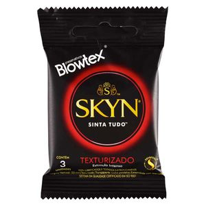 reservativo Blowtex Skyn Texturizado com 3 Unidades