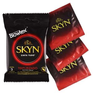 reservativo Blowtex Skyn Texturizado com 3 Unidades