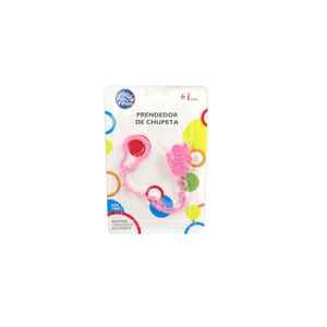 Prendedor de Chupeta Pais e Filhos Animais Sortidos Rosa/Azul 2085