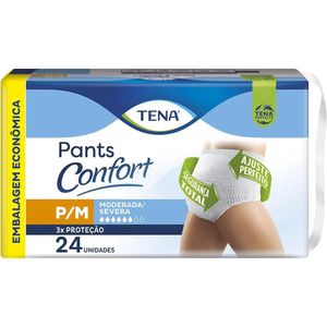 Roupa Íntima Tena Pants Confort P/M Embalagem Econômica 24 Unidades