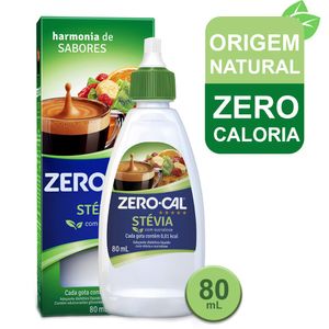 Adoçante Zero Cal 80ml Stevia