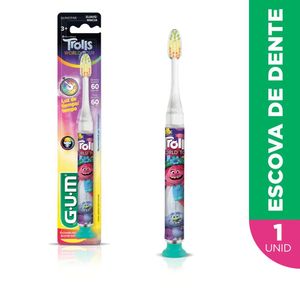 Escova Dental Infantil Gum Light Trolls