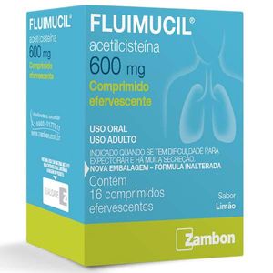 Fluimucil 600mg 16 Comprimidos Efervescentes