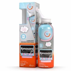 Rinosoro Jet Infantil 0,9% Descongestionante Spray Jato Suave 100ml