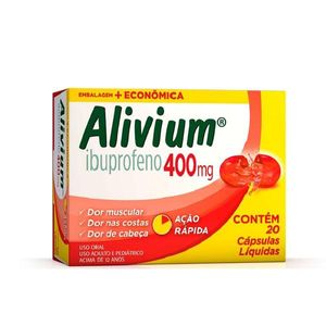 Alivium 400mg 20 Cápsulas Moles