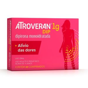 Atroveran DIP Dipirona Sódica Hypera 1g 20 Comprimidos