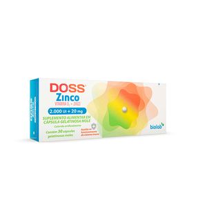 Doss Zinco 2000UI/20mg 30 Cápsulas