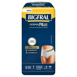 Roupa Íntima Descartável Bigfral Pants Premium G/XG 7 Unidades