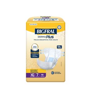 Fralda Geriátrica Bigfral Derma Plus XG 7 Unidades