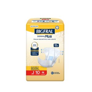 Fralda Geriátrica Bigfral Derma Plus Juvenil 10 Unidades