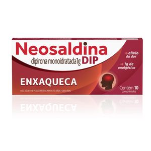 Neosaldina DIP Dipirona + Cafeína + Isometepteno Hypera 10 Comprimidos