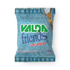 Pastilha Valda Friends Menta 25g