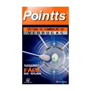 Antiverrugas Pointts Aerossol Dermatológico 80ml + 12 Aplicadores