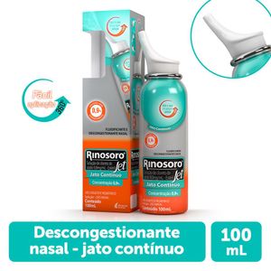 Rinosoro Jet 0,9% Descongestionante Spray Jato Contínuo 100ml