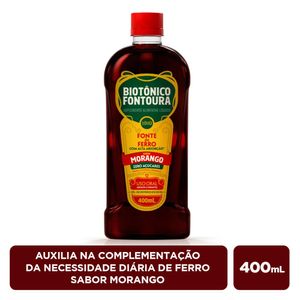 Biotônico Fontoura Solução Oral Sabor Morango Hypera 400ml