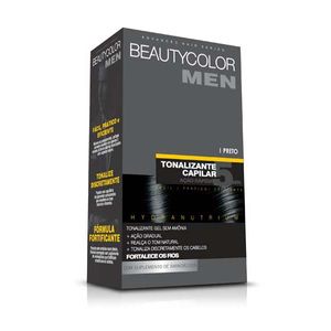 Tonalizante Beauty Color Kit Sem Amônia Gel Men Preto
