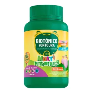 Biotônico Fontoura Comprimido Mastigável Sabor Tutti-Frutti Hypera 60 Unidades