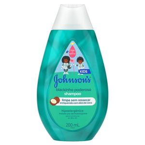 Shampoo Infantil J&J 200ml Blackinho Poderoso