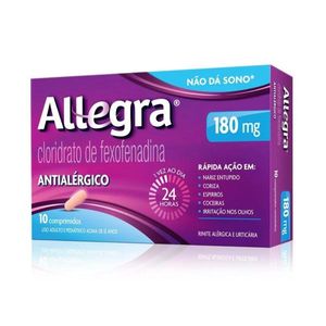 Allegra 180mg 10 Comprimidos Revestidos