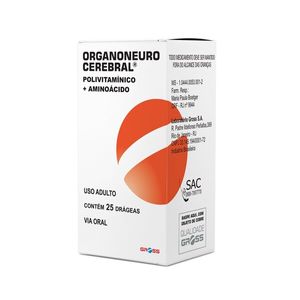 Organoneuro Cerebral 25 Drágeas Gross