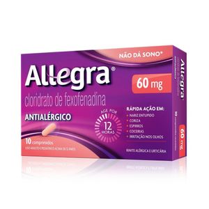 Allegra 60mg 10 Comprimidos Revestidos