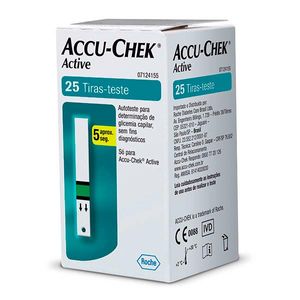 Tiras Medidoras de Glicose Accu-Chek Active 25 Unidades