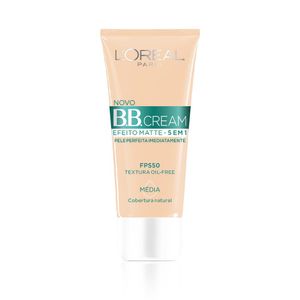 Base BB Cream LOréal Efeito Matte 5 em 1 Média FPS50 30ml